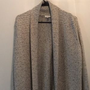 Soft Joie Size S Gray Speckled Open Cardigan.